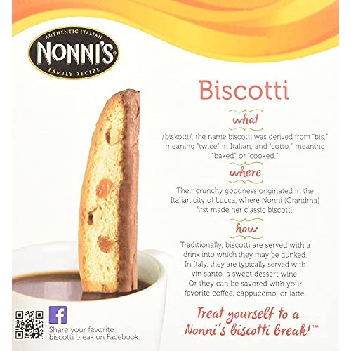 Individually Wrapped Nonnis Biscotti Italian Cookies in 4 Variet...