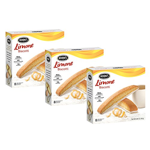 3 Boxes Of Nonnis Biscotti, Limone, 8 Per Box For Total Of 24 B