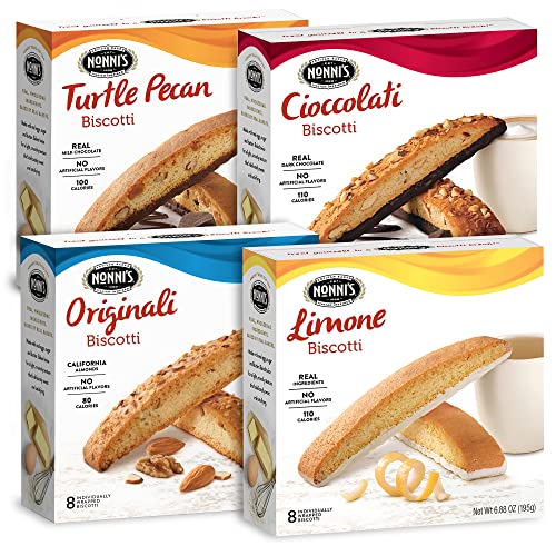Nonnis 4 Pack Biscotti Italian Cookies - 4 Boxes Italian Biscot...