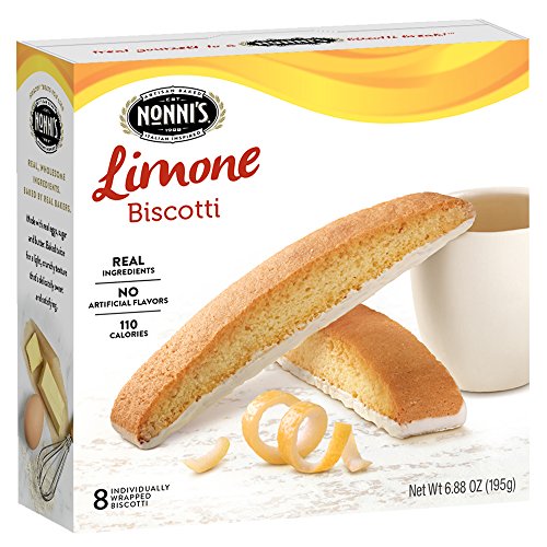 Nonnis Biscotti, Limone, 6 Boxes, 48 Biscotti Total