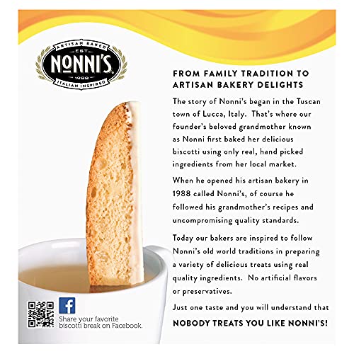 Nonnis Biscotti, Limone, 8 Count, 6.88 Ounce