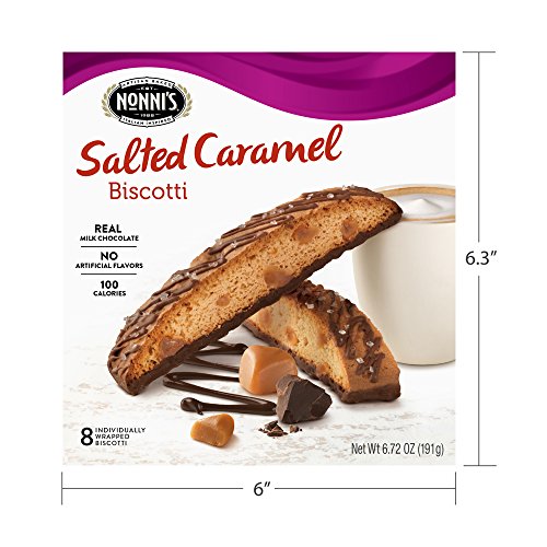 Nonnis Biscotti, Salted Caramel, 6 Boxes, 48 Biscotti Total