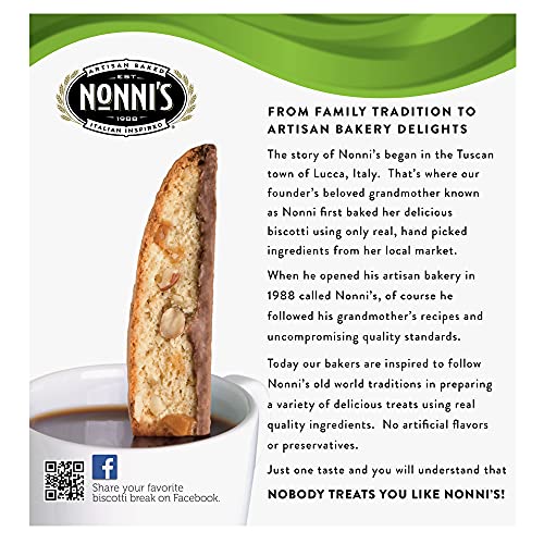 Nonnis Biscotti, Toffee Almond, 8 Count, 6.88 Ounce