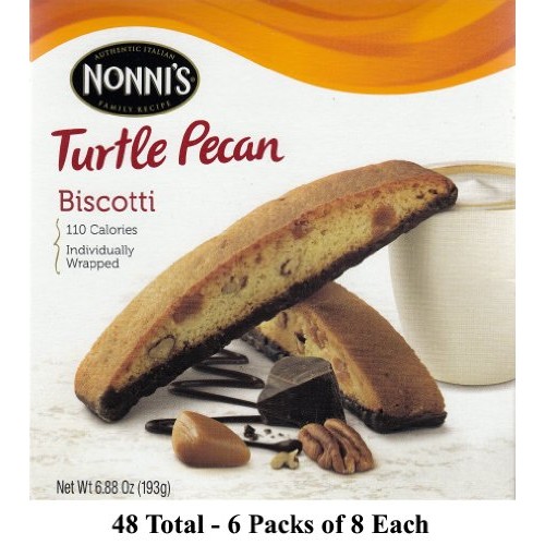 Nonnis Biscotti Turtle Pecan, 6.88-Ounce Boxes Pack Of 6
