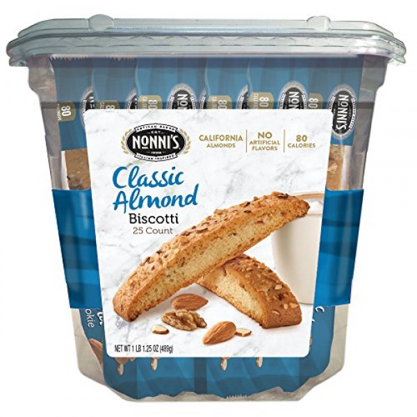 Nonnis Biscotti Value Pack, Originali Classic Almond, 25 Count,