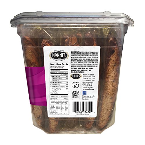 Nonnis Biscotti Value Pack, Salted Caramel, 25 Count, 1 Lb 5 Oz