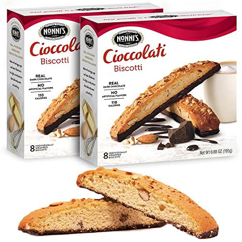 Nonnis Cioccolati Biscotti Italian Cookies - 2 Boxes - Biscotti...