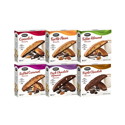 Nonnis Italian Biscotti Variety Pack - 6 Flavors - Cioccolati -...