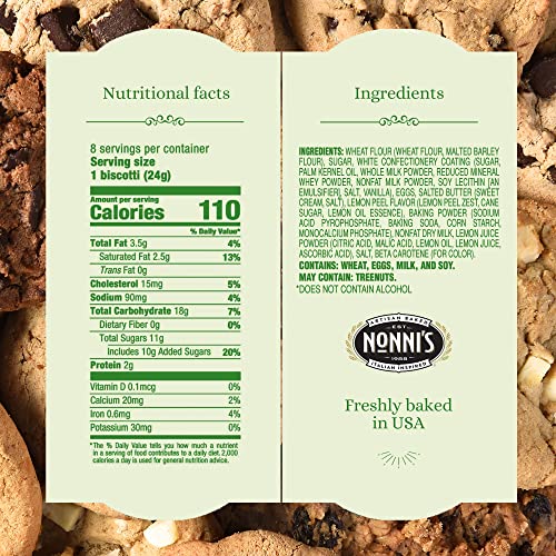 Nonnis Limoncello Biscotti Italian Cookies - 3 Boxes Zesty Lemo...