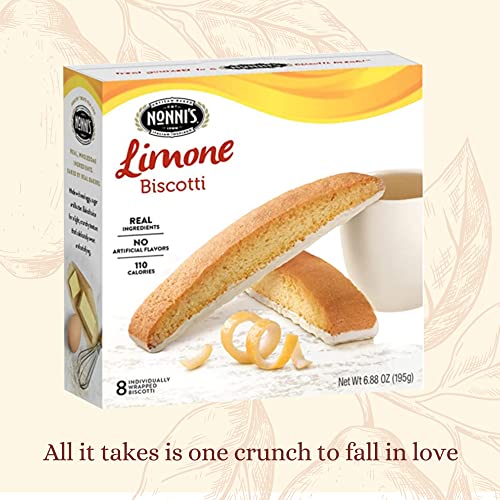 Nonnis Limone Biscotti Italian Cookies - 2 Boxes Lemon Cookies ...