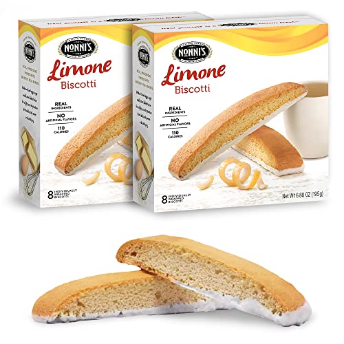 Nonnis Limone Biscotti Italian Cookies - 2 Boxes Lemon Cookies ...