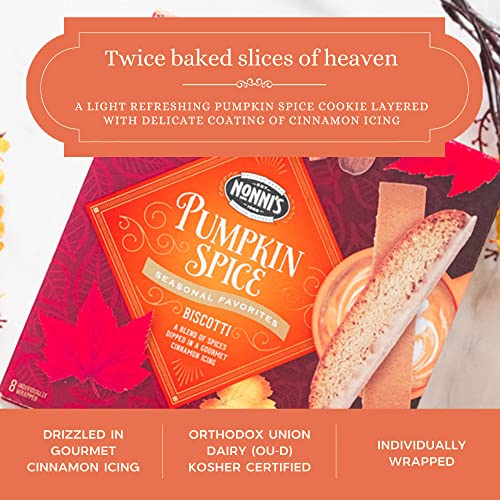 Nonnis Pumpkin Spice Biscotti - Pumpkin Cookies - Pumpkin Bisco...