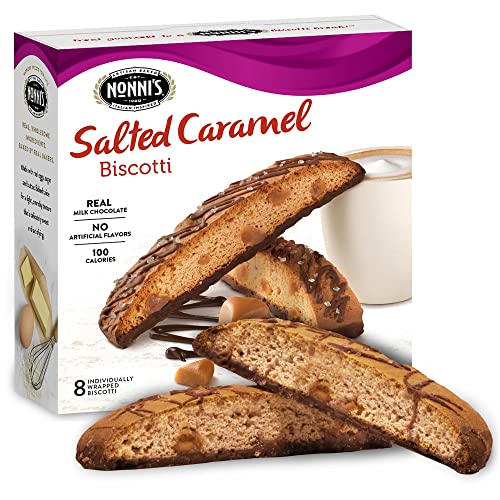 Nonnis Salted Caramel Biscotti Italian Cookies - Biscotti Indiv...