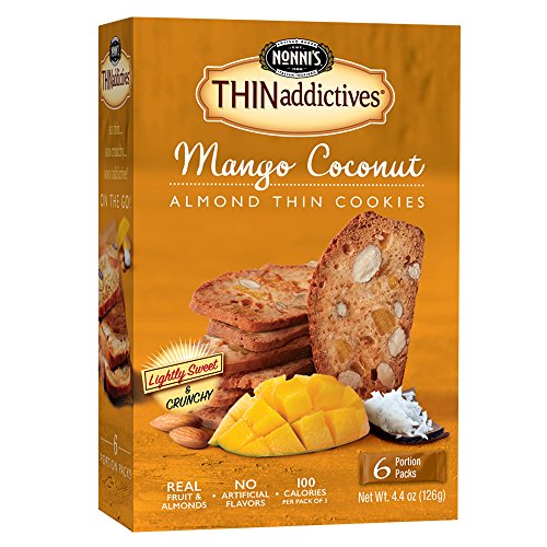 Nonnis Thinaddictives, Thin Cookies, Mango Coconut Almond, 6 Co
