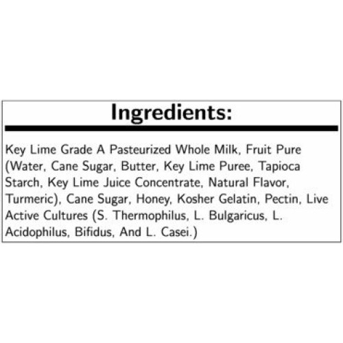 Noosa Key Lime Serano Yoghurt, 8 Ounce -- 12 Per Case.