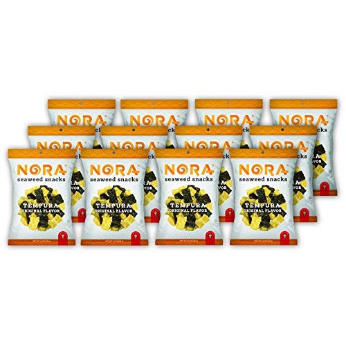 Nora Tempura Seaweed Original- Premium Seaweed Snack 12 Count,