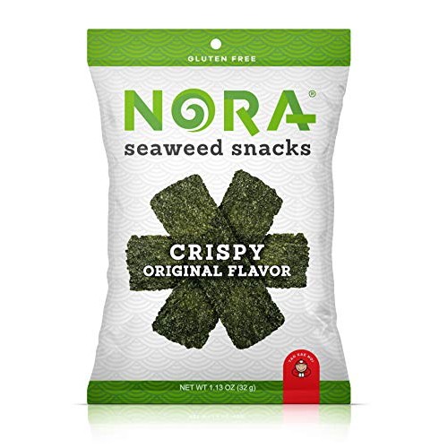 NORA SEAWEED SNACKS Crispy Original Seaweed Snack, 1.13 OZ