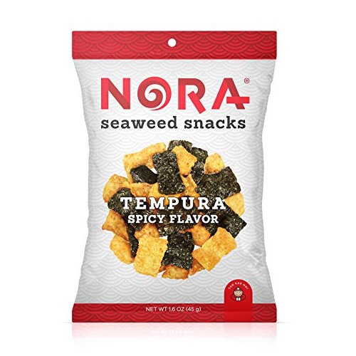 NORA SEAWEED SNACKS Spicy Tempura Seaweed Snack, 1.6 OZ