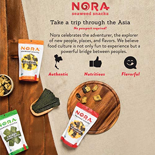 Spicy Tempura Crispy Seaweed Snacks By Nora | Asian Snack | Low-