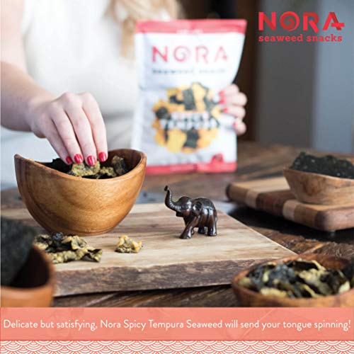 Spicy Tempura Crispy Seaweed Snacks By Nora | Asian Snack | Low-