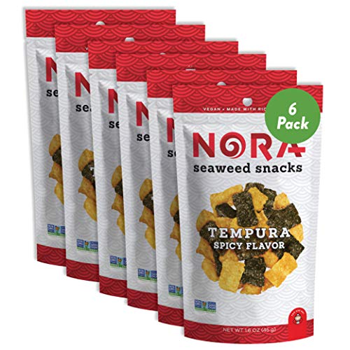 Spicy Tempura Crispy Seaweed Snacks By Nora | Asian Snack | Low-