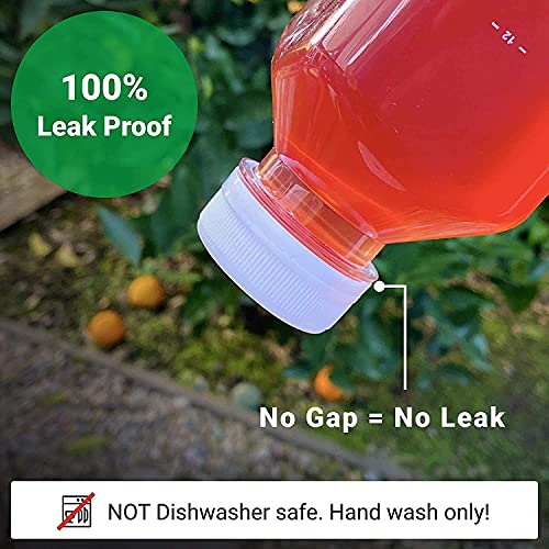 Norcalway 8 Oz Plastic Juice Bottles With Caps, Reusable Juice B... Norcalway 8 Oz Plastic Juice Bottles With Caps, Reusable Juice B...