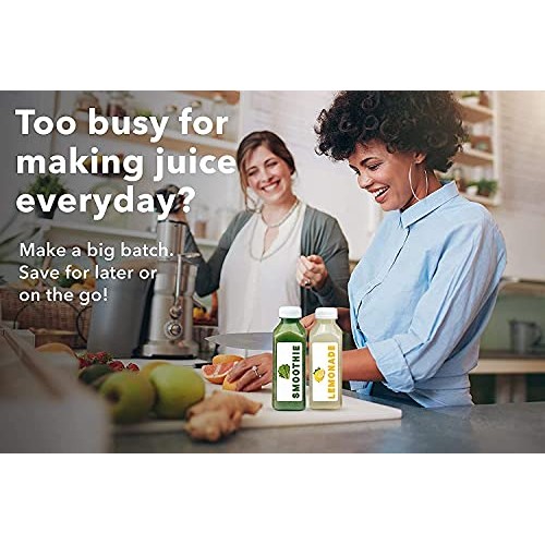 Norcalway 8 Oz Plastic Juice Bottles With Caps, Reusable Juice B... Norcalway 8 Oz Plastic Juice Bottles With Caps, Reusable Juice B...