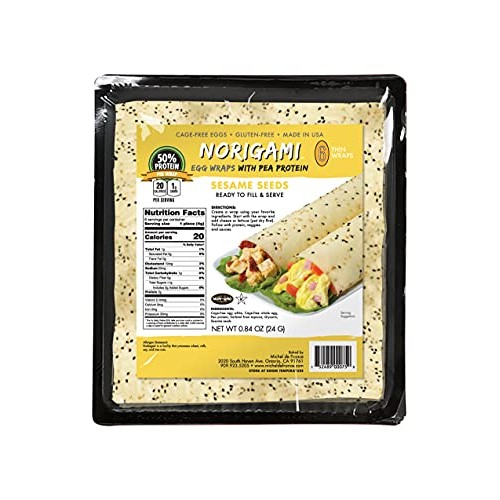 Norigami Egg Wraps Pea Protein - High Protein,Low Carb,Vegetaria