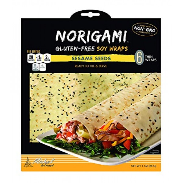 Norigami Egg Wraps Soy Protein-High Protein, Low Carb, Vegetaria...
