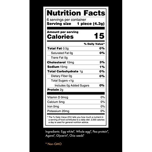 Norigami Non-Gmo Gluten-Free Pea Wraps Chia Seeds 6 Wraps, Low