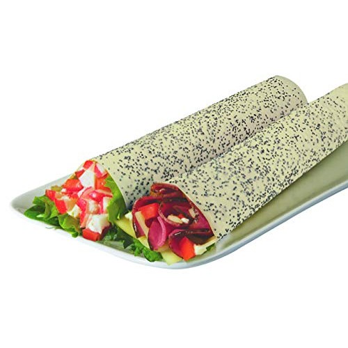 Norigami Non-Gmo Gluten-Free Soy Wraps Poppy Seeds 6 Wraps, Lo