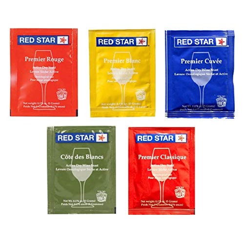 North Mountain Supply - RS-SP-5 Red Star Sampler Pack Wine Yeast...