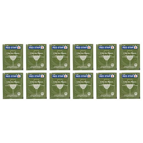 Red Star Cote Des Blancs Wine Yeast - Pack Of 12 - With North Mo