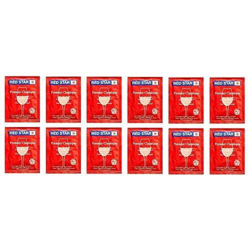 Red Star Premier Classique Wine Yeast - Pack Of 12 - With North