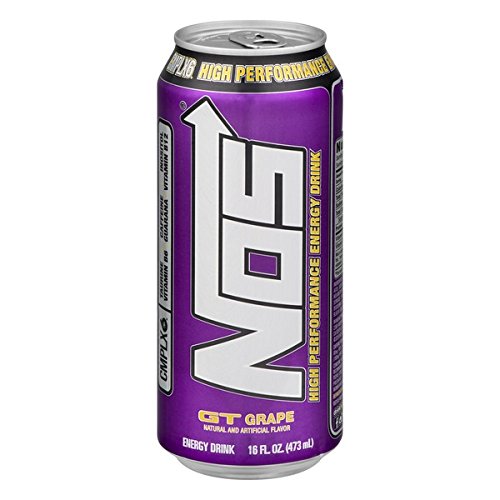 Nos High Performance Energy Drink - Grape - 16Fl Oz Pack Of 16