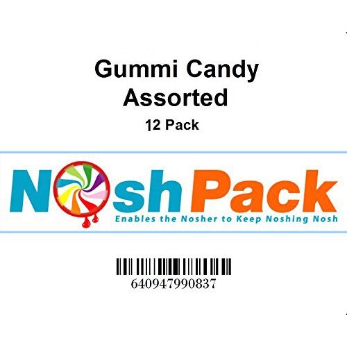 Nosh Pack Gummi Candy Assorted Variety Pack Of 12