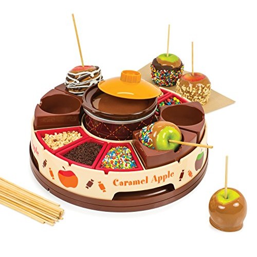 Nostalgia Cca5 Lazy Susan Chocolate &Amp; Caramel Apple Party With H