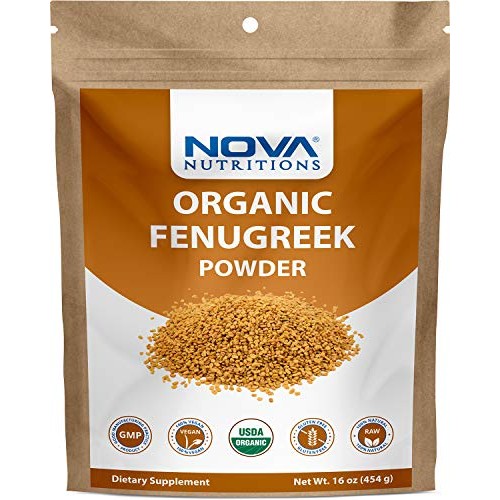 Nova Nutritions Certified Organic Fenugreek Seed Powder 16 Oz 4