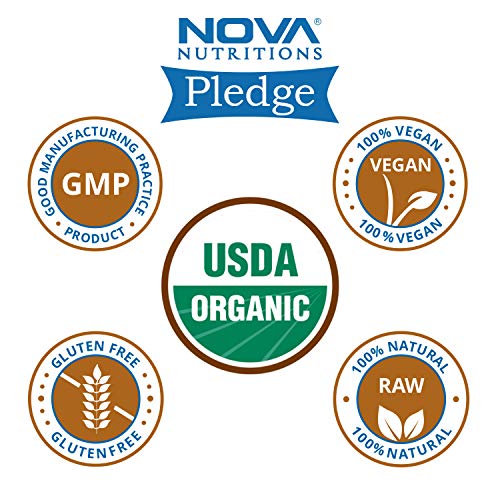 Nova Nutritions Certified Organic Whole Flax Seeds 16 Oz 454 Gm