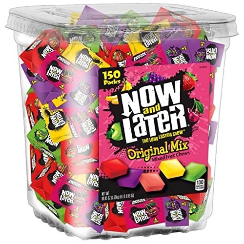 Now &Amp; Later Original Taffy Chews Candy, Assorted, 150Count Chews