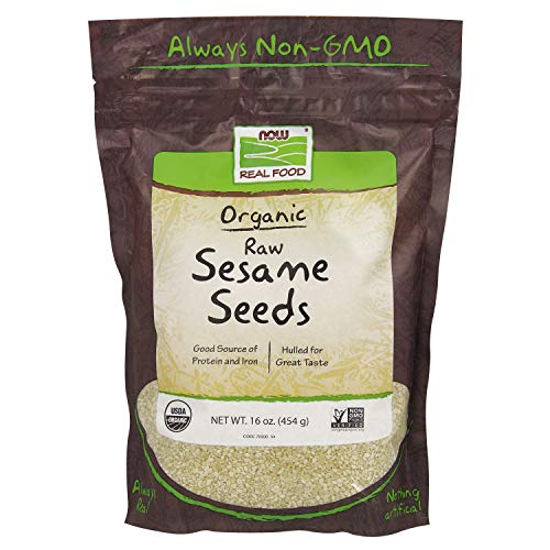 Now Foods, Certified Organic Sesame Seeds, Source Of Protein, Ir