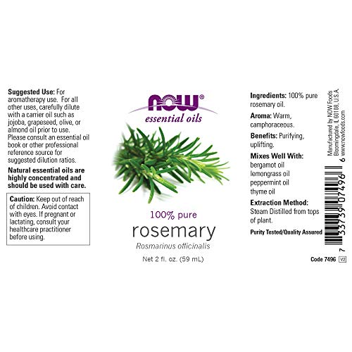 Now Essential Oils, Rosemary Oil, 2-Ounce