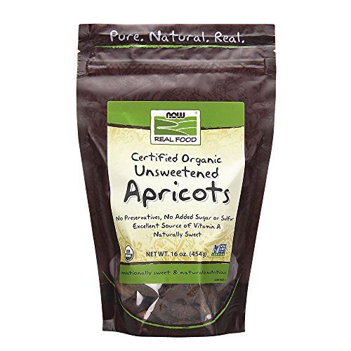 Now Foods Organic Apricots Unsweet/Unsulfur, 1-Pound