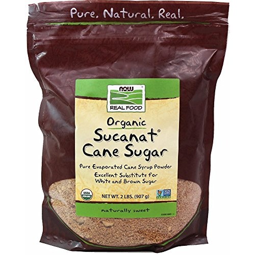 Now Foods Organic Sucanat Cane Sugar-2 Lb Bag