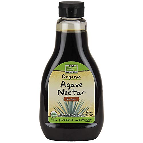 Now Foods, Certified Organic Amber Agave Nectar, Raw Blue Agave,