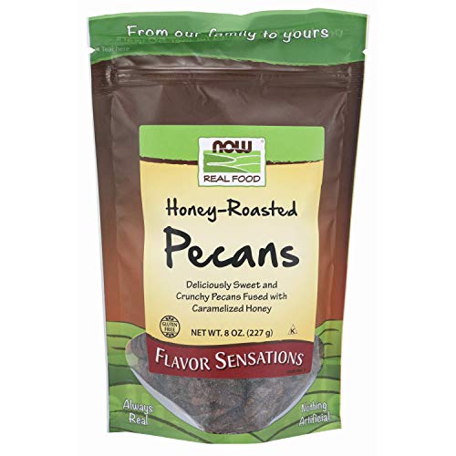 Now Foods, Honey-Roasted Pecans, Flavor Sensations, Sweet And Cr