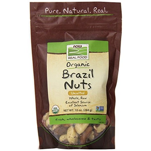Now Foods Organic Brazil Nuts, 10 Ounce Pack Of 2