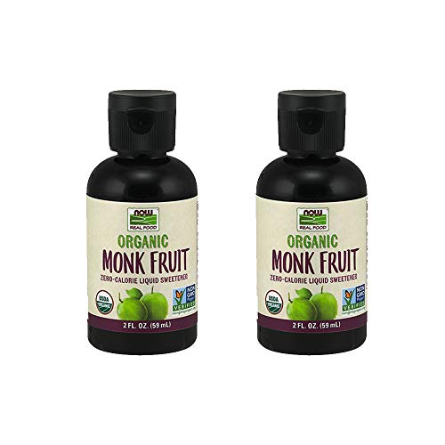 Now Foods Monk Fruit Liquid Organic, 2 Fluid Ounce 2 Pack