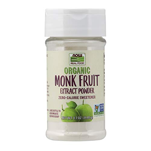 Now Foods, Certified Organic Monk Fruit Extract Powder, Zero Cal