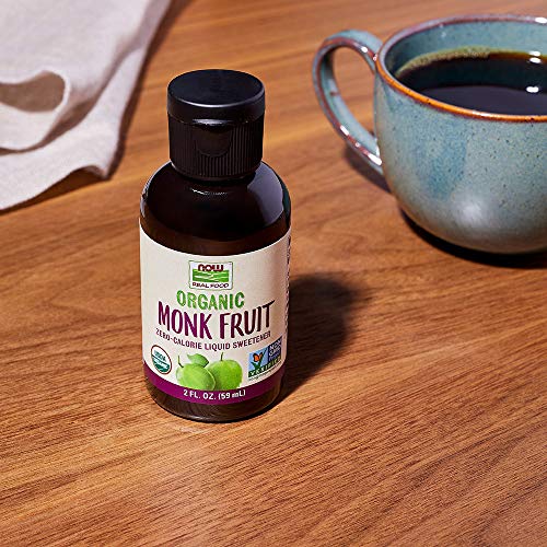 Now Foods, Certified Organic Monk Fruit Liquid, Zero-Calorie Liq